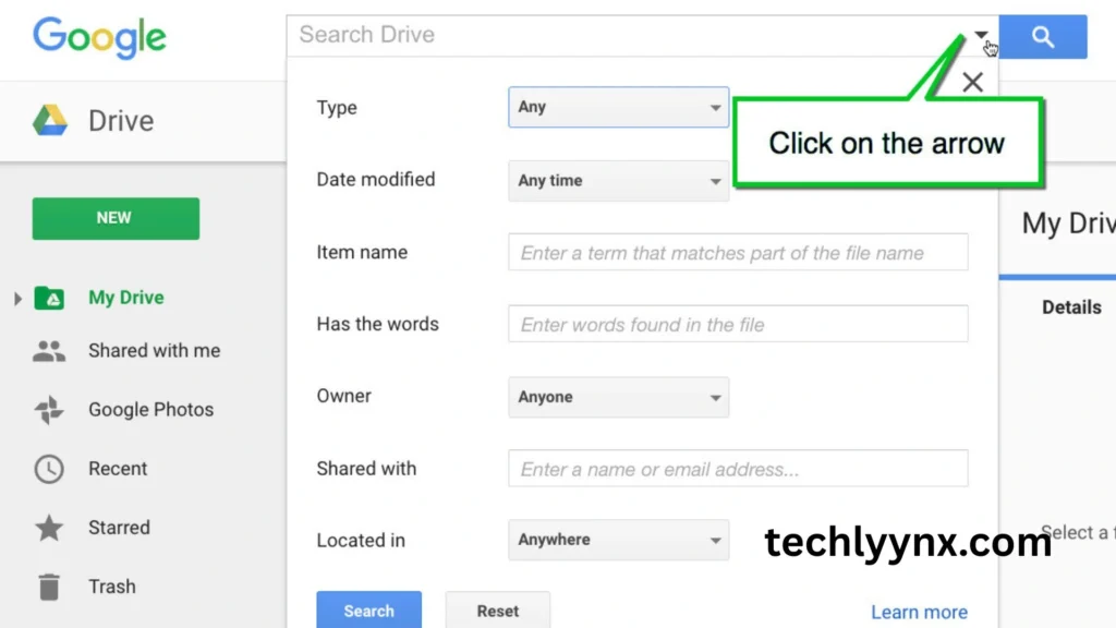 apply filters and search