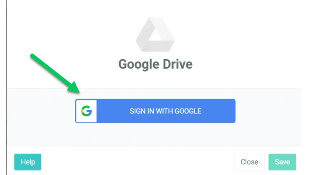 step 1 sign in with a google account