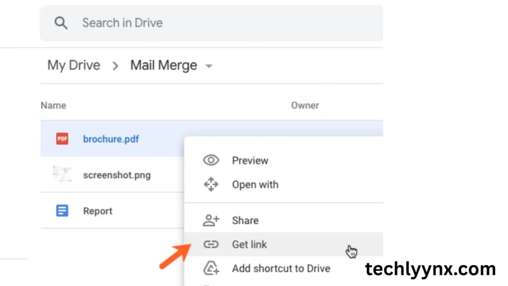 attach files directly from the drive.