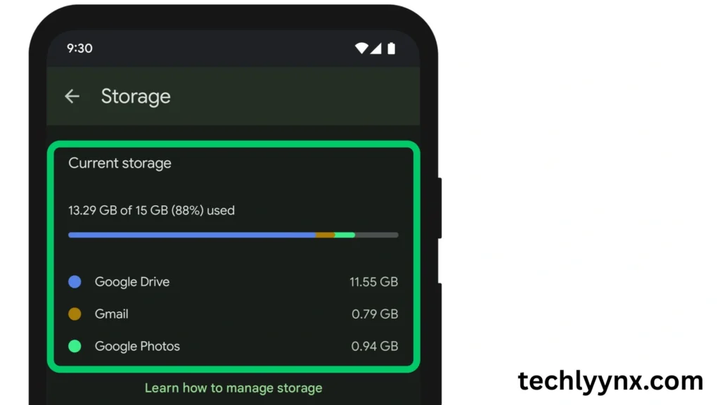 managing storage on mobile