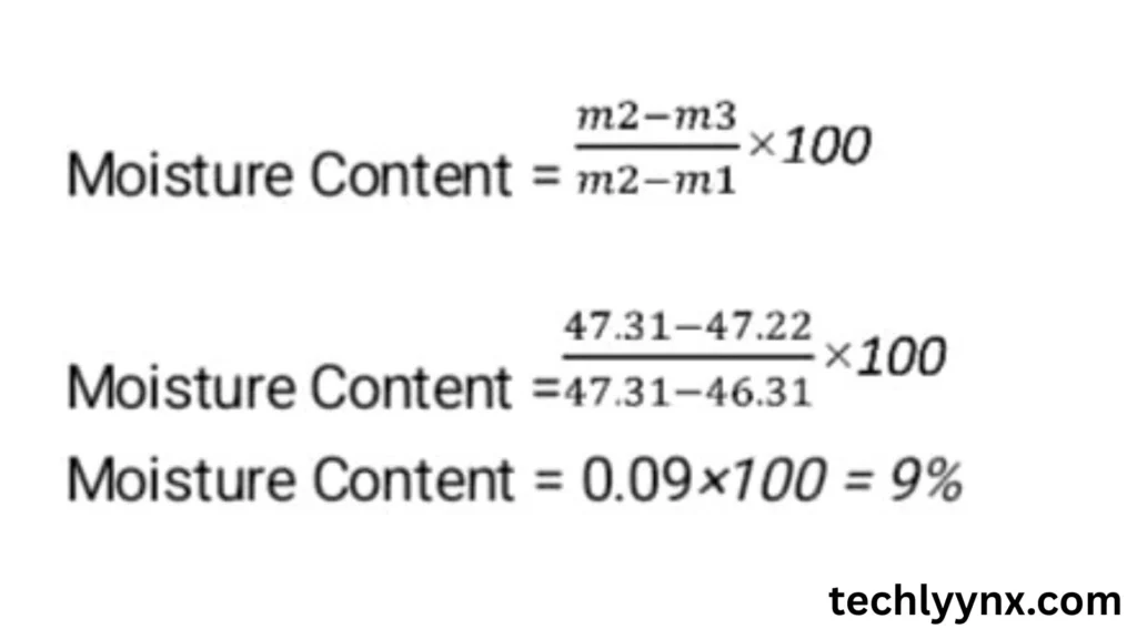 Moisture content: 1st in Proximate Analysis 