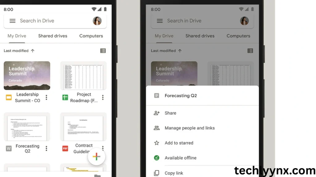 organizing files on the go