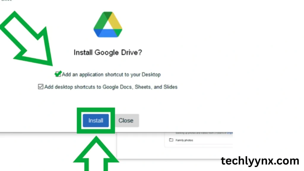 setting up google drive for desktop
